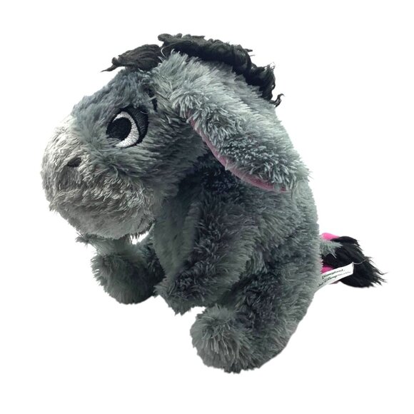 Disney Parks Exclusive Eeyore Plush Stuffed Animal 9" Gray & Pink - Picture 2 of 11